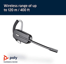 Load image into Gallery viewer, Plantronics - CS540 Wireless DECT Headset with Lifter (Poly) - Single Ear (Mono) Convertible (3 wearing styles) - Connects to Desk Phone - Noise Canceling Microphone
