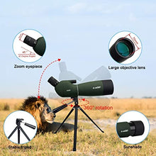 Load image into Gallery viewer, SVBONY SV28 Spotting Scopes with Tripod,Hunting,25-75x70,Angled,Waterproof,Range Shooting Scope,with Phone Adapter,Compact, for Target Shooting,Birding,Stargazing,Wildlife Viewing
