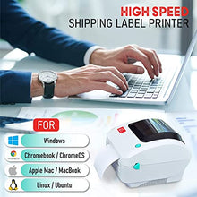 Load image into Gallery viewer, Arkscan 2054A Shipping Label Printer for Windows Mac Chromebook Linux, Supports Amazon Ebay Paypal Etsy Shopify ShipStation Stamps.com UPS USPS FedEx DHL, Roll &amp; Fanfold 4x6 Direct Thermal Label
