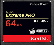 Load image into Gallery viewer, SanDisk Extreme PRO 64GB Compact Flash Memory Card UDMA 7 Speed Up To 160MB/s - SDCFXPS-064G-X46
