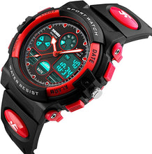 Load image into Gallery viewer, Girls Digital Watch Outdoor Sports 50M Waterproof Electronic Watches Alarm Clock 12/24 H Stopwatch Calendar Boy Girl Wristwatch - Red
