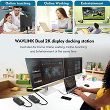 Load image into Gallery viewer, Wavlink USB 3.0 to DVI/HDMI/VGA Universal Video Graphics Adapter with Audio Port Supports up to 6 Monitor displays, 2048x1152 External Video Card Adapter Support Windows &amp; Chrome OS
