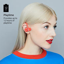 Load image into Gallery viewer, JAM Live Fast Workout Earphones 30 ft. Bluetooth Range, IP67 Sweat Resistant Earbuds 3 Sizes Included, 12 Hour Battery Life, Hands-Free Calling Red
