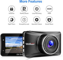 Load image into Gallery viewer, Dash Cam 1080P Full HD 3 Inch Dashboard Camera Car Recorder with 32GB Card 170?Wide Angle Dashcam Driving Loop Recording G-Sensor
