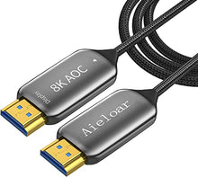 Load image into Gallery viewer, Aieloar Optic Fiber HDMI 2.1 Cable,8K@60Hz 4K@120Hz Dynamic HDR 10, eARC, HDCP2.2, 4:4:4 7680x4320 Resolution, 48Gbps Optical Fiber HDMI 2.1 Cable for PS5/8K TV/LG TV?15M/50FT?
