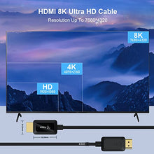 Load image into Gallery viewer, 8K HDMI Fiber Optic Cable, FIBBR 48Gbps Ultra High Speed Gaming HDMI 2.1 Cable 8K60Hz 4K120Hz 144Hz Dynamic HDR/eARC Active Optical HDMI Cable Compatible with PS5, Xbox Series X, PC, TV(65.6ft)
