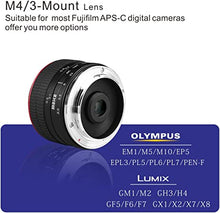 Load image into Gallery viewer, Meike Optics MK 6.5 mm f2.0 Fisheye Lens Ultra Wide Angle for MFT
