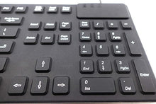 Load image into Gallery viewer, DSI LED Backlit Keyboard with Number Pad - Industrial IP68 Waterproof Rugged Silicone IKB106BL, Black
