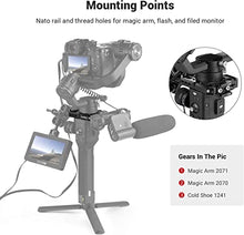 Load image into Gallery viewer, SMALLRIG Rod Clamp Ring Extension Mounting Ring Compatible with DJI Ronin S Gimbal Stabilizer for DSLR Camera w/NATO Rail, 1/4&#39;&#39; Threaded Holes and 3/8&#39;&#39; Locating Holes for ARRI Standard – 2221
