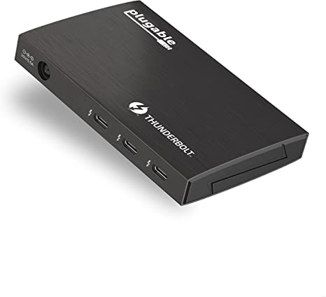 Plugable Thunderbolt 4 Hub, 4-in-1 Pure USB-C Design, Includes USB-C to 4K HDMI Adapter, 60W Laptop Charging, Compatible with Mac and Windows Laptops and USB-C, Thunderbolt 3 or 4, and USB4 Devices