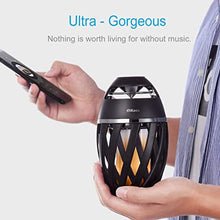 Load image into Gallery viewer, DIKAOU Led Flame Speaker, Torch Atmosphere Bluetooth Speakers&amp;Outdoor Portable Stereo Speaker with HD Audio and Enhanced Bass,LED flickers Warm Yellow Lights BT4.2 for iPhone/iPad/Android
