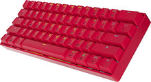 Load image into Gallery viewer, GK61 Mechanical Gaming Keyboard - 61 Keys Multi Color RGB Illuminated LED Backlit Wired Programmable for PC/Mac Gamer (Gateron Optical Black, Red)
