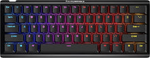 Load image into Gallery viewer, KINESIS Gaming TKO Mechanical Keyboard | Linear Kailh Box Red Switches | 60% Layout | Split Spacebar | Hotswap | PBT Keycaps | Aluminum Body | SF Shock Limited Edition Travel Case
