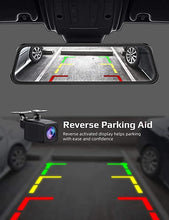Load image into Gallery viewer, 2.5K Mirror Dash Cam Voice Control, Dual Dash Cam with 10&quot; Touch Screen, Rear View Mirror Camera, Waterproof Backup Camera, Parking Assist, Smart Parking Mode, Loop Recording, G-Sensor
