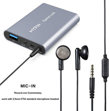 Load image into Gallery viewer, MYPIN 4K 60fps Audio Video HDMI Game Capture, Live Gamer Portable Pass-Through 4K Full HD 1080P 60fps USB3.0 Capture Card Ultra Low Latency Record Stream for Xbox, Playstation, Nintendo Switch

