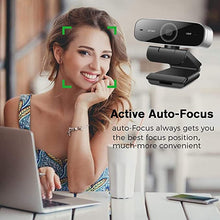 Load image into Gallery viewer, 60Fps Autofocus Webcam-HD 1080P Computer Camera with Microphone for Desktop,Streaming Webcam with Beauty Effect for Gaming Conferencing,Web Camera Mac Windows PC Laptop Xbox Skype OBS Twitch YouTube
