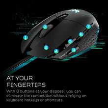 Load image into Gallery viewer, Acer Predator Cestus 315 Gaming Mouse with PixArt Sensor, Adjustable DPI &amp; 8 Buttons Including Burst Fire
