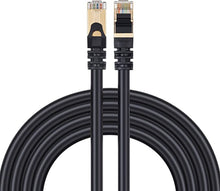 Load image into Gallery viewer, Outdoor Cat 7 Ethernet Cable 100Ft, Tan QY Outdoor Network Cable,Outdoor Cat 7 Gigabit Cord Patch Cable RJ45 Gold Plated Lead Waterproof Ethernet Cable Direct Burial Network Cable (30M/100Ft)
