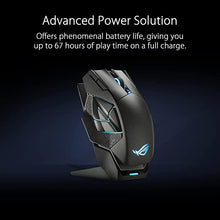 Load image into Gallery viewer, ASUS ROG Spatha X Wireless Gaming Mouse (Magnetic Charging Stand, 12 Programmable Buttons, 19,000 DPI, Push-fit Hot Swap Switch Sockets, ROG Micro Switches, ROG Paracord and Aura RGB lighting)
