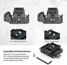 Load image into Gallery viewer, SmallRig Universal LWS Baseplate Compatible with DSLR and Mirrorless Camera Cages, Comes with Dual 15mm Rod Clamp - 3357
