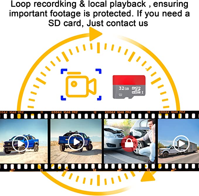 Backup Camera for Truck AMTIFO A13 HD RV Backup Camera with Inch Mon - 3