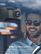 Load image into Gallery viewer, 2.5K Mirror Dash Cam Voice Control, Dual Dash Cam with 10&quot; Touch Screen, Rear View Mirror Camera, Waterproof Backup Camera, Parking Assist, Smart Parking Mode, Loop Recording, G-Sensor
