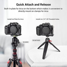 Load image into Gallery viewer, SmallRig M50 /M50 II /M5 Cage (Upgraded) , Aluminum Alloy Video Film Movie Making Rig with Integrated Grip and NATO Rail for Canon EOS M50 /M50 II /M5 2168C
