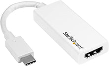 Load image into Gallery viewer, StarTech.com USB C to HDMI Adapter - White - 4K 60Hz - Thunderbolt 3 Compatible - USB Type C to HDMI Dongle Converter (CDP2HD4K60W)
