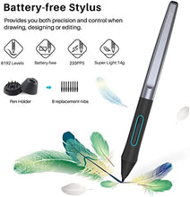 Load image into Gallery viewer, HUION Inspiroy H640P Graphics Drawing Tablet with Battery-Free Stylus 8192 Pressure Sensitivity 6 Customized Hot Keys, Digital Pen Tablet for Mac, Windows PC and Android

