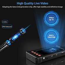 Load image into Gallery viewer, 50FT Industrial Endoscope, Oiiwak Borescope Camera for Pipe Sewer Drain Plumbing Inspection 1080P HD 4.3inch LCD Screen Waterproof IP68 Endoscope Snake Camera with 6 LED Lights (15m)
