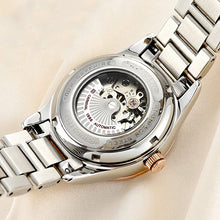 Load image into Gallery viewer, Women's Diamond Automatic Mechanical Rose Gold Stainless Steel Sapphire Waterproof Lady's Elegant Blue Watch
