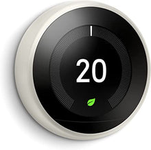 Load image into Gallery viewer, Google Nest Learning Thermostat - Programmable Smart Thermostat for Home - 3rd Generation Nest Thermostat - Works with Alexa - White
