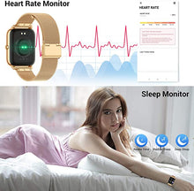 Load image into Gallery viewer, CanMixs Smart Watch for Android Phones iOS Waterproof Smart Watches for Women Men Sports Digital Watch Fitness Tracker Heart Rate Blood Oxygen Sleep Monitor Touch Screen Compatible Samsung iPhone
