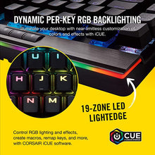 Load image into Gallery viewer, Corsair K95 RGB Platinum Mechanical Gaming Keyboard -  6x Programmable Macro Keys - USB Passthrough &amp; Media Controls - Tactile &amp; Quiet - Cherry MX Brown – RGB LED Backlit
