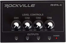 Load image into Gallery viewer, Rockville RHPA4 4 Channel Professional Headphone Amplifier Stereo or Mono Amp, Black
