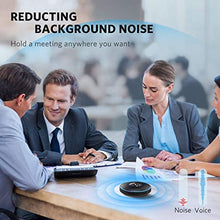 Load image into Gallery viewer, Bluetooth Speakerphone - eMeet M2 Black Conference Speaker for 5-8 People Business Conference 360º Voice Pickup 4 AI Microphone Self-Adaptive Conference Call Speaker Skype USB Speakerphone
