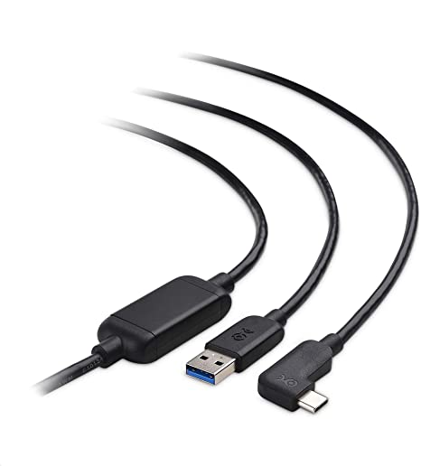 Cable Matters Active USB C Cable 24.6 ft for Oculus Quest 2 Headset (USB-A to USB-C Active Cable Compatible with Oculus Link Cable Feature) in Black – 7.5 Meters / 24.6 Feet