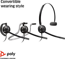 Load image into Gallery viewer, Plantronics - EncorePro HW540 Convertible Headet - Wired Convertible (3 wearing styles) Headset with Boom Mic - Connect to your PC and/or Deskphone
