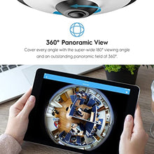Load image into Gallery viewer, Amcrest Fisheye POE Camera, 360° Panoramic 5-Megapixel POE IP Camera, Fish Eye Security Indoor Camera, 33ft Nightvision, IVS Features and MicroSD Recording, IP5M-F1180EW-V2 (White)
