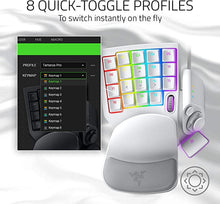 Load image into Gallery viewer, Razer Tartarus Pro Gaming Keypad: Analog-Optical Key Switches - 32 Programmable Keys - Customizable Chroma RGB Lighting - Programmable Macros - Variable Key Press Pressure Sensitivity - Mercury White
