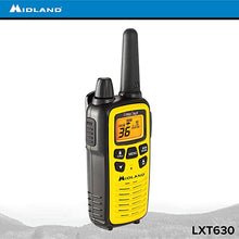 Load image into Gallery viewer, Midland - LXT630VP3, 36 Channel FRS Two-Way Radio - Up to 30 Mile Range Walkie Talkie, 121 Privacy Codes, &amp; NOAA Weather Scan + Alert (Pair Pack) (Yellow/Black)
