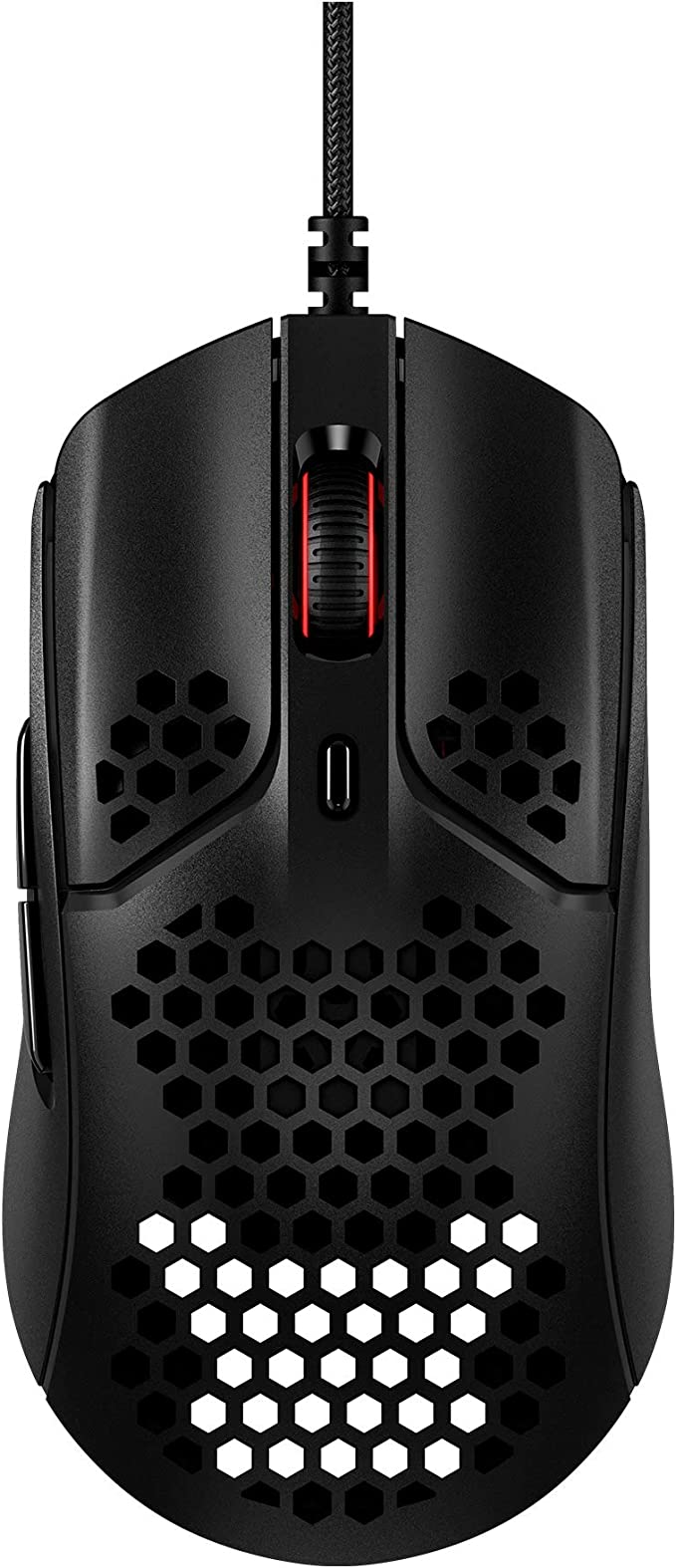 HyperX Pulsefire Haste – Gaming Mouse, Ultra-Lightweight, 59g, Honeycomb Shell, Hex Design, RGB, HyperFlex USB Cable, Up to 16000 DPI, 6 Programmable Buttons