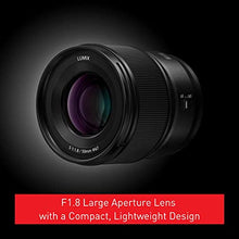 Load image into Gallery viewer, PANASONIC LUMIX S Series Camera Lens, 50mm F1.8 L-Mount Interchangeable Lens for Mirrorless Full Frame Digital Cameras, S-S50
