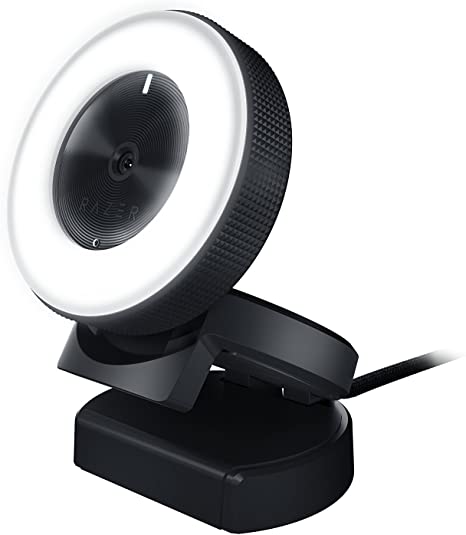 Razer Kiyo Streaming Webcam: 1080p 30 FPS / 720p 60 FPS - Ring Light w/ Adjustable Brightness - Built-in Microphone - Advanced Autofocus