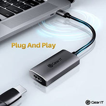 Load image into Gallery viewer, GearIT USB-C to HDMI 8K HDR Adaptor, 8K@60Hz or 4K@120Hz DP Alt Mode, Type C Thunderbolt 3/4 Compatible for MacBook Pro 2020, iPad Pro 2020, Galaxy S20, and More
