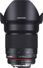 Load image into Gallery viewer, Samyang SY24M-C 24mm f/1.4 Wide Angle Lens for Canon,Black
