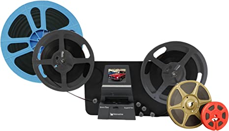 Wolverine 8mm & Super 8 Reels to Digital MovieMaker Pro Film Digitizer, Film Scanner, 8mm Film Scanner, Black (MM100PRO)