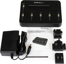 Load image into Gallery viewer, StarTech.com Standalone 1:5 USB Flash Drive Duplicator and Eraser - Flash Drive (USB 3.0/2.0/1.1) Copier - 2 Duplication Modes (USBDUP15)
