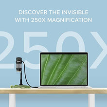 Load image into Gallery viewer, Plugable USB 2.0 Digital Microscope with Flexible Arm Observation Stand Compatible with Windows, Mac, Linux (2MP, 250x Magnification)
