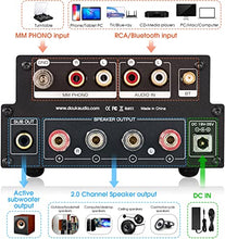 Load image into Gallery viewer, HiFi Stereo Bluetooth 5.0 Vacuum Tube Amplifier MM Phono Amp for Turntables 320W
